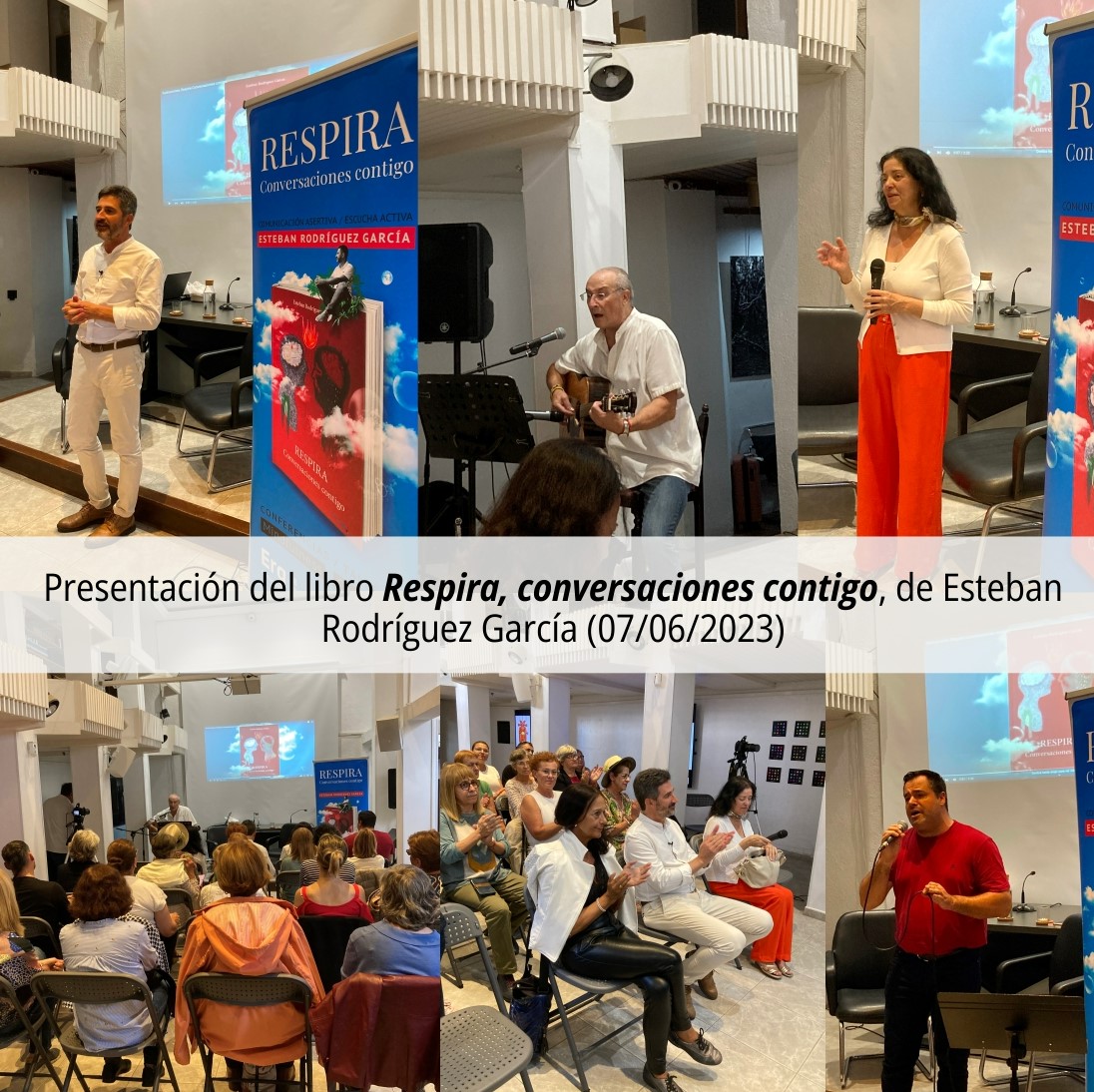 Presentación del libro ‘Respira, conversaciones contigo’, de Esteban Rodríguez García (07/06/2023)