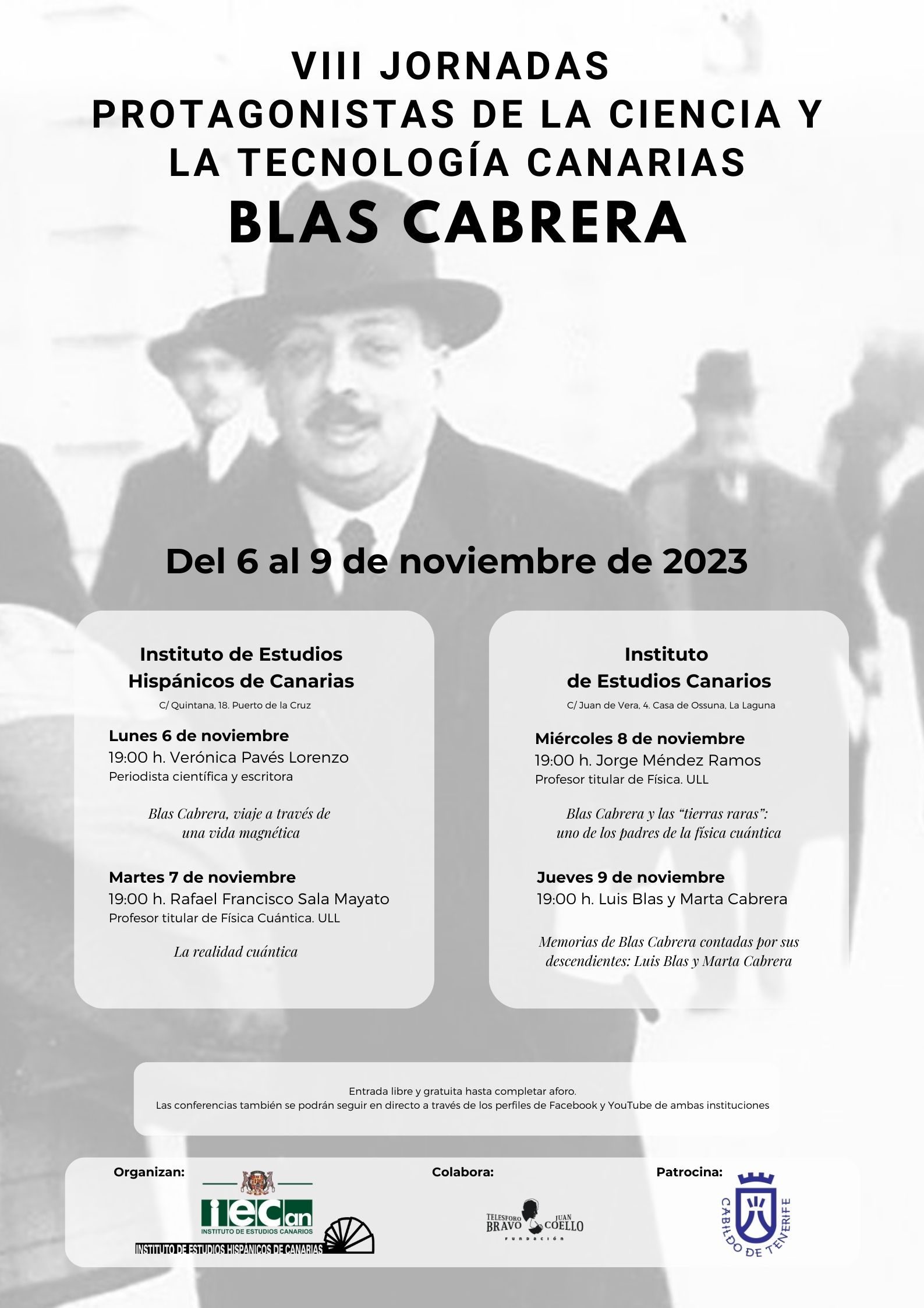 VIII Jornadas Protagonistas de la Ciencia y la Tecnología canarias – noviembre 2023