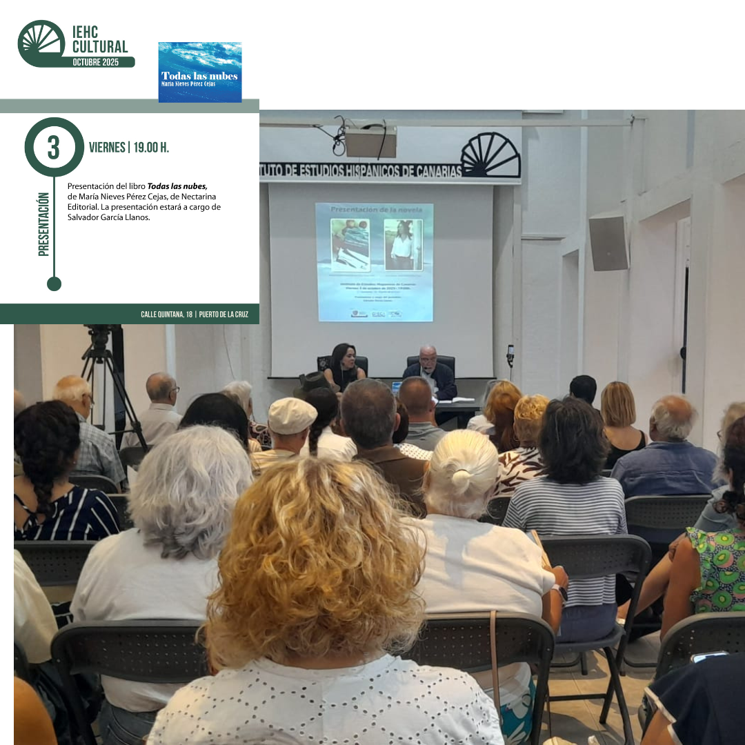 Presentación del libro «Todas las nubes», de María Nieves Pérez Cejas (03/10/2025)