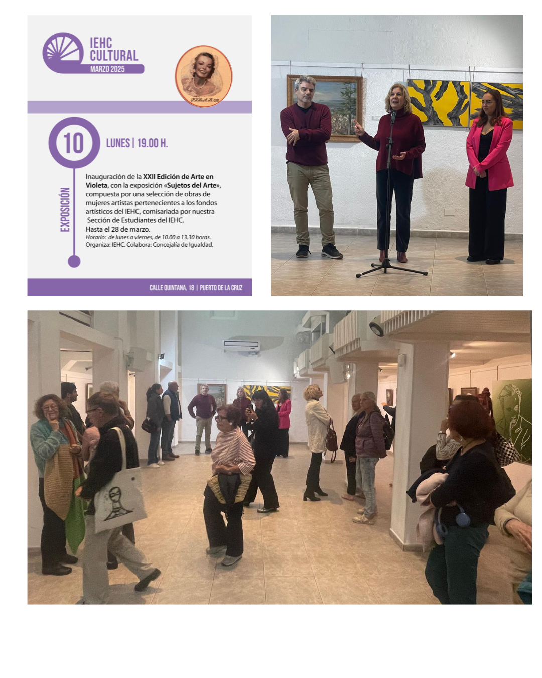 Exposición «Sujetos del Arte». XXII Edición de Arte en Violeta (10-28 de marzo, 2025)