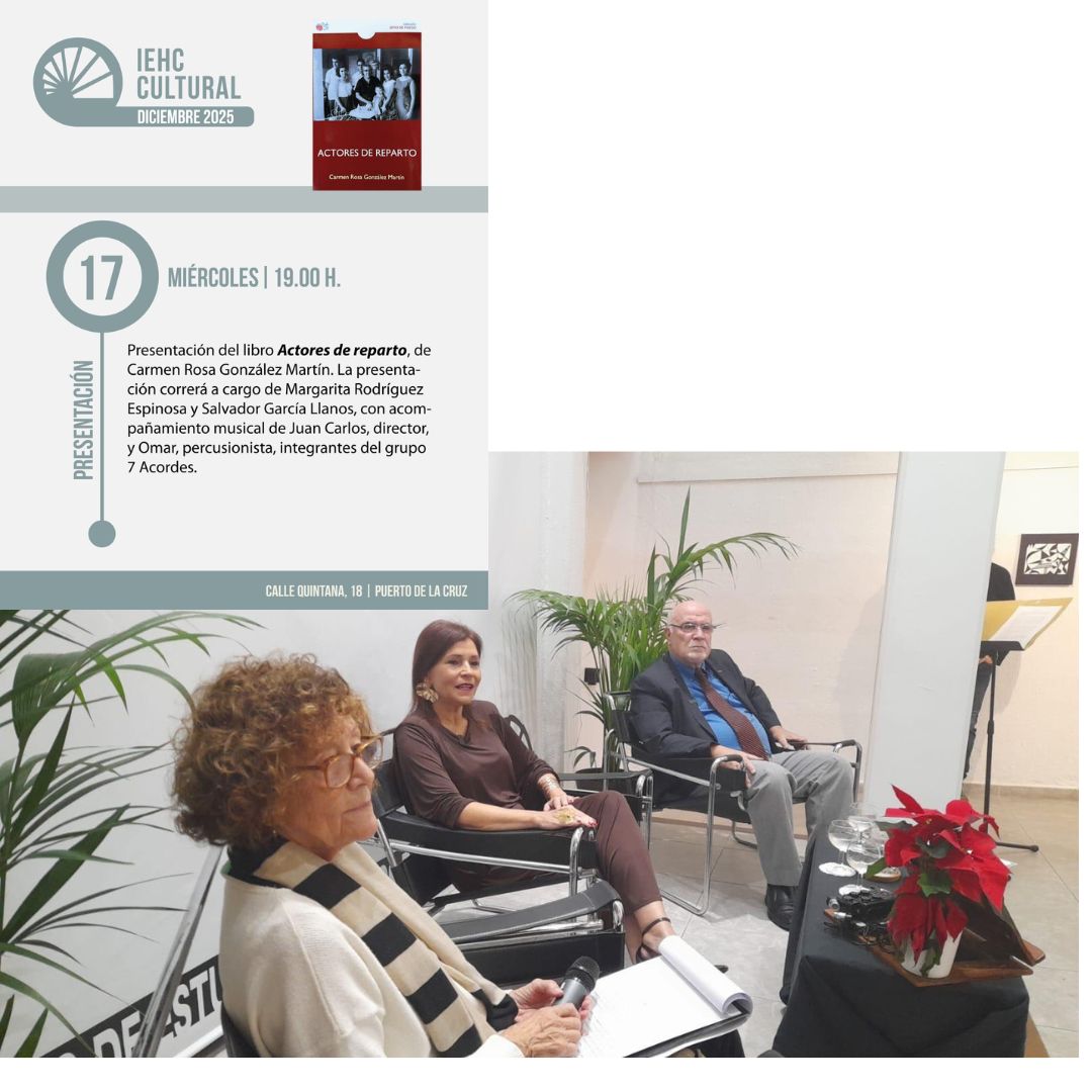 Presentación del libro «Actores de reparto», de Carmen Rosa González Martín (17/12/2025)