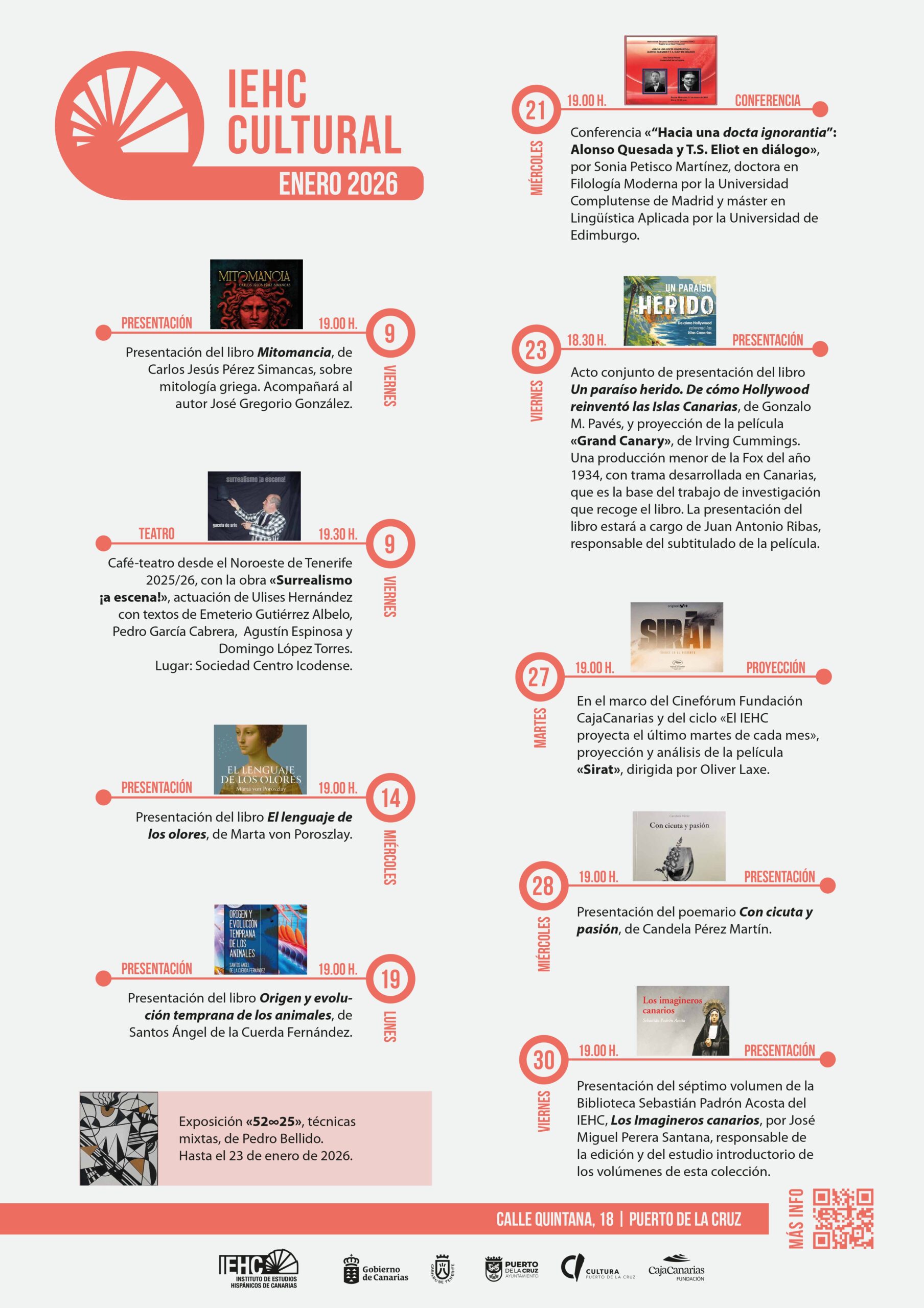 IEHC cultural enero 2026