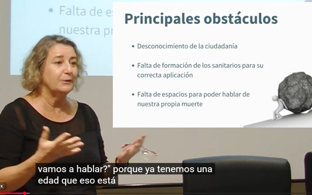 Jornadas «LA DIGNIDAD EN EL FINAL DE LA VIDA: TIEMPO DE CUIDAR Y ACOMPAÑAR».    Jueves 1: «¿Quién decidirá por ti? Testamento vital para dejar claras tus decisiones al final de la vida», por Victoria Castañeyra Góngora (01/10/2026)