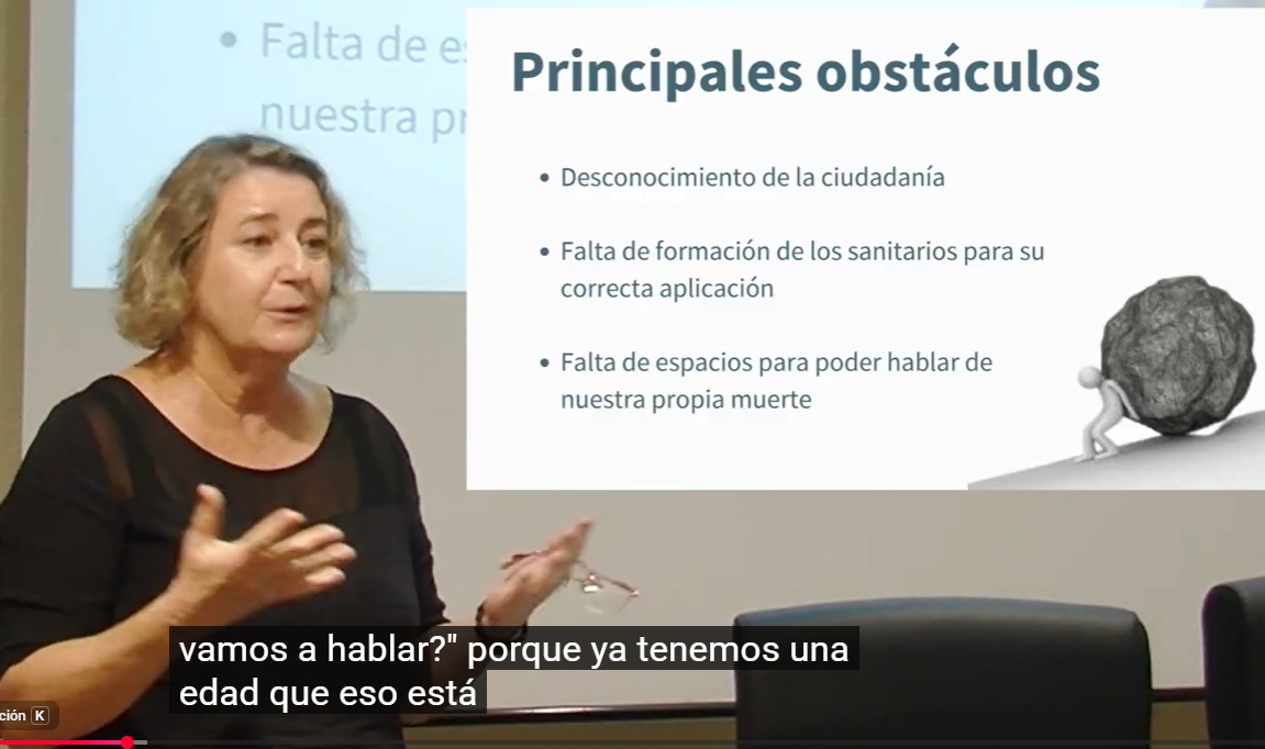 Jornadas «LA DIGNIDAD EN EL FINAL DE LA VIDA: TIEMPO DE CUIDAR Y ACOMPAÑAR».    Jueves 1: «¿Quién decidirá por ti? Testamento vital para dejar claras tus decisiones al final de la vida», por Victoria Castañeyra Góngora (01/10/2026)