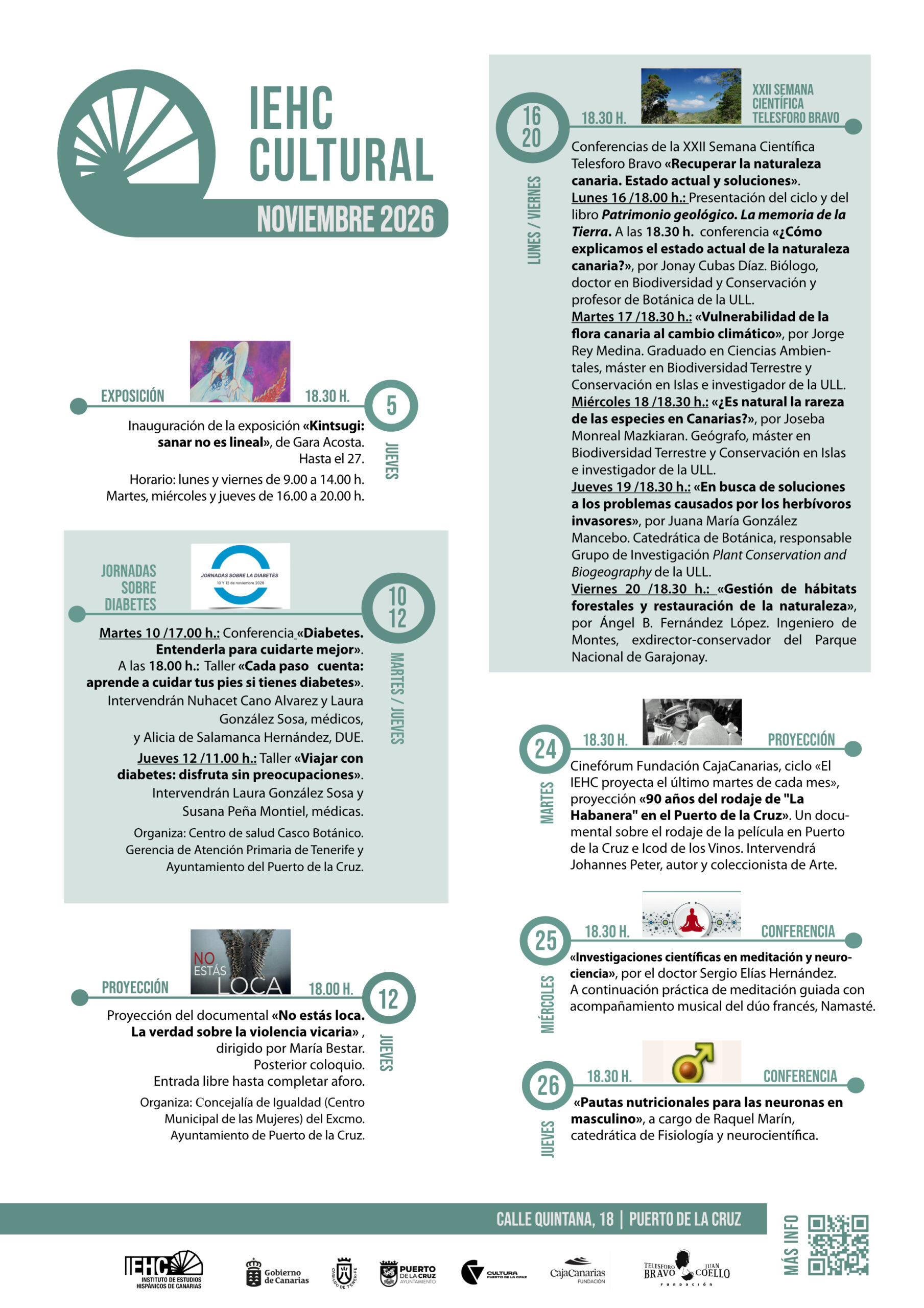 IEHC cultural noviembre 2026